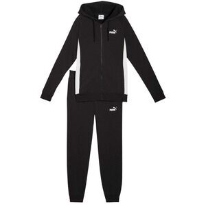 Puma Womens/Ladies Fleece Full Zip Tracksuit / Puma Black